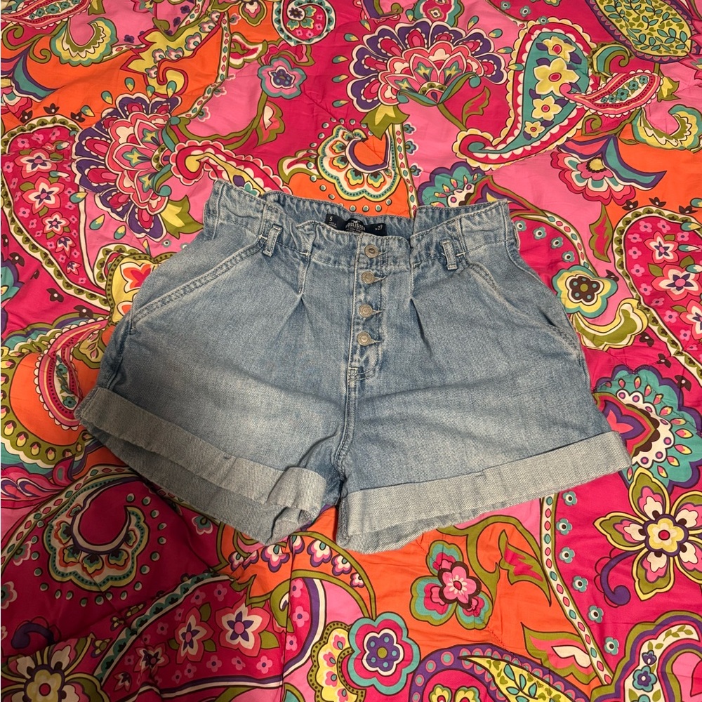 Hollister Light Blue Jean Shorts